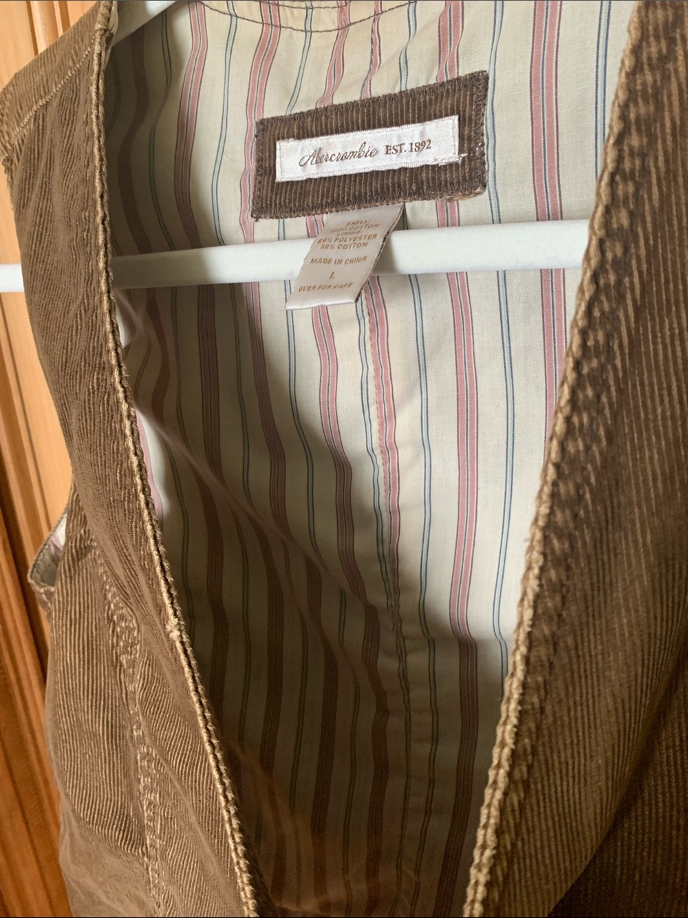 🌥️ Vintage Abercrombie Corduroy Western Style Vest 🌥️ - Picture 5 of 6